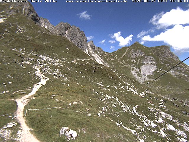 Webcam Mindelheimer Hütte auf 2.058 m