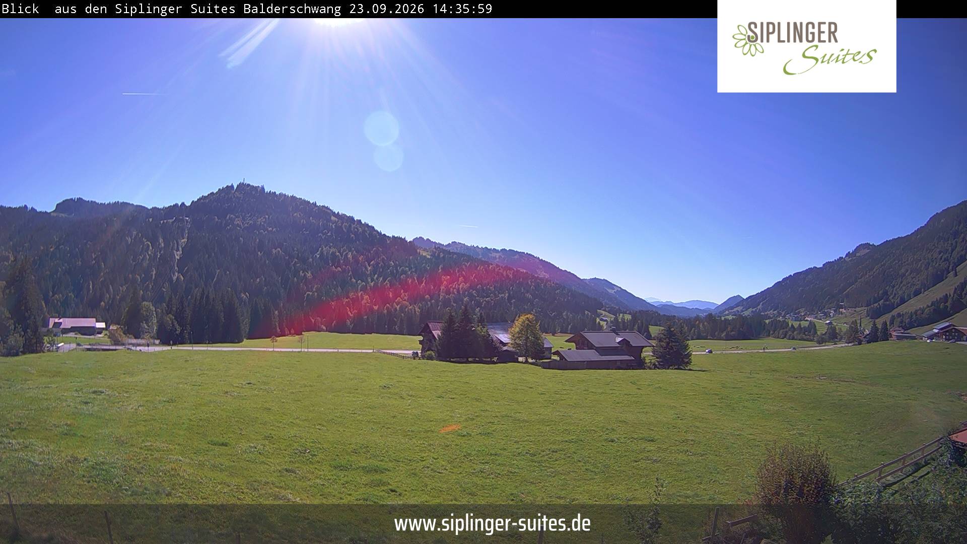 Webcam Siplinger Suites in Balderschwang, aktuelles Bild